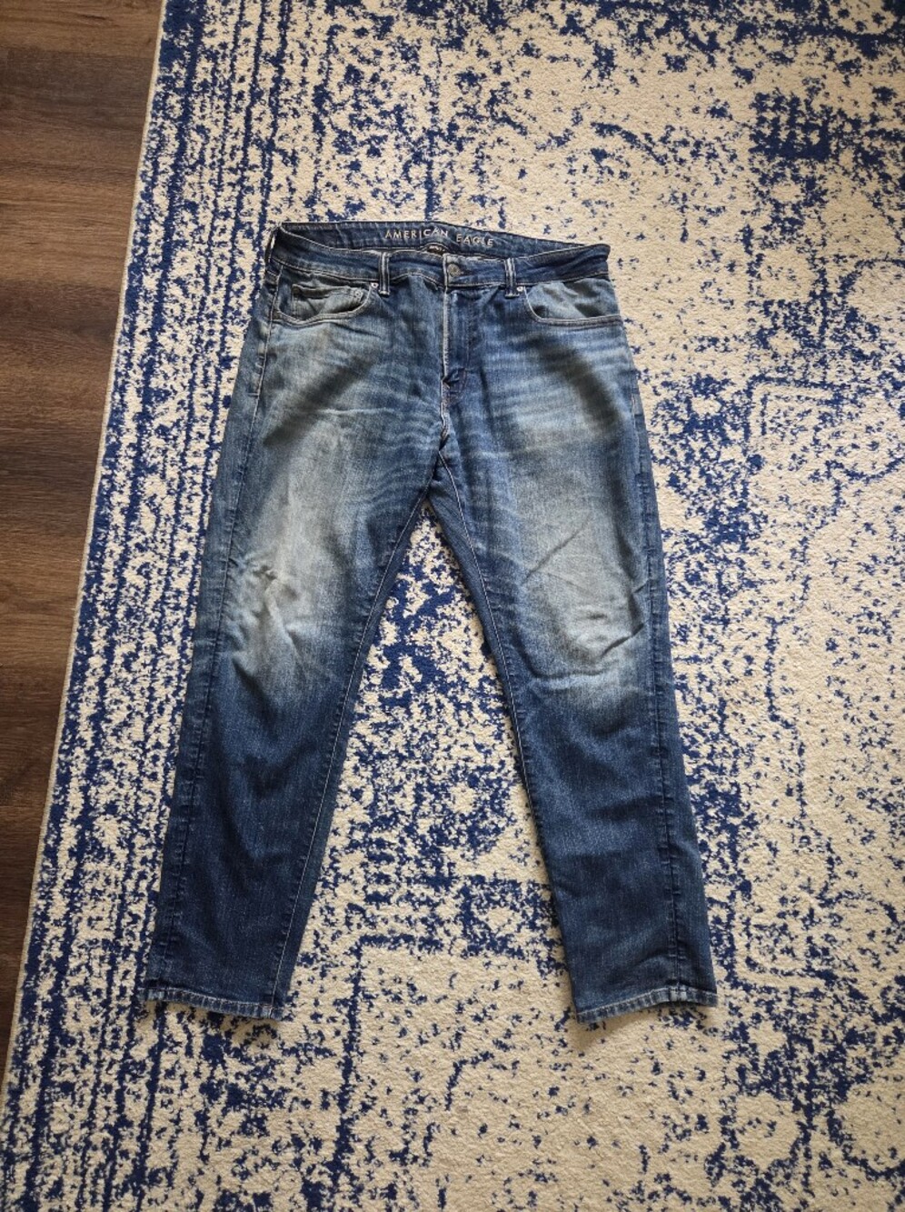 American Eagle Outfitters Men's Slim Jeans - Medium Blue Wash